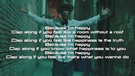 Feb 24, 2023 · Happy Lyrics by Pharrell Williams from the Now! That's What I Call a Party album - including song video, artist biography, translations and more: It might seem crazy what I’m about to say Sunshine she's here, you can take a break I'm a hot air balloon that could … 